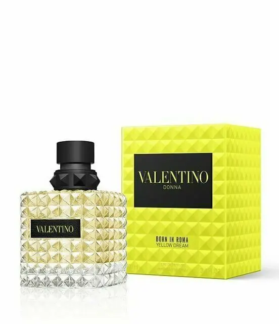 VALENTINO DONNA BORN IN ROMA YELLOW FOR 3.4 OZ EDP WOMEN