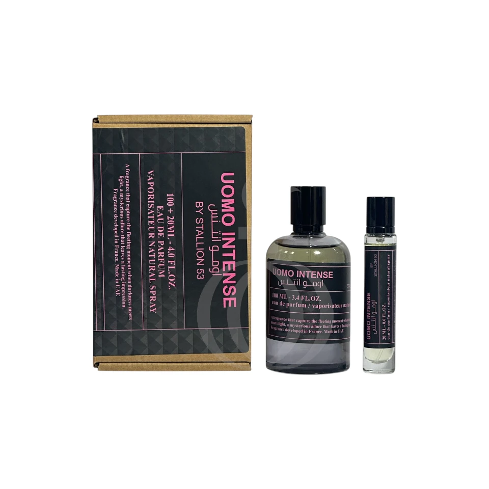 EMPER SET UOMO INTENSE WOMEN 2 PCS 3.4OZ EDP SP + 0.6 OZ EDP SP