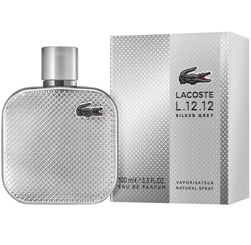 Lacoste L.12.12 Silver Gray 3.4 oz men