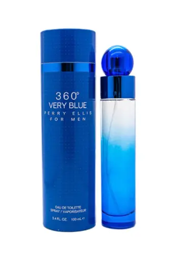 [360VB34SM] 360 VERY BLUE 3.4 OZ EDT FOR MEN