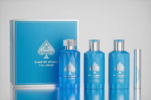 [GAMEFULLHSET]  JO MILANO GAME OF SPADES FULL HOUSE 3.4 OZ PARFUM 4 GIFT SET UNISEX